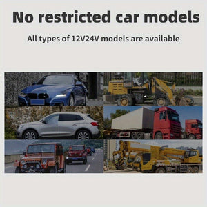 Planet Gates Black 1pc 12V 24V Universal Car Charging Plug With One To Four QC3.0+USB+PD Fast Charging Interface