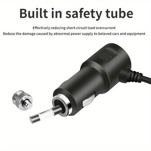 Planet Gates Black 1pc 12V 24V Universal Car Charging Plug With One To Four QC3.0+USB+PD Fast Charging Interface