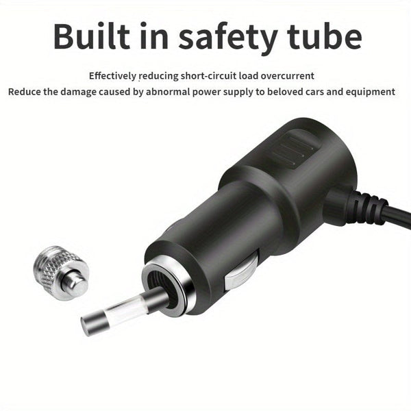 Planet Gates Black 1pc 12V 24V Universal Car Charging Plug With One To Four QC3.0+USB+PD Fast Charging Interface