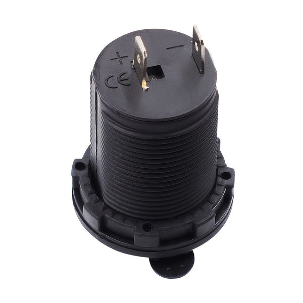 Planet Gates Black 1pc 12V Cigarette Lighter Socket, Waterproof Car Boat Motorcycle Splitter Power Adapter Sockets Power Plug Outlet Lighter Accessories