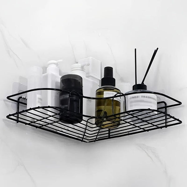 Planet Gates Black / 1pc 1pc Bathroom Shelf For Corner, Outdoor Organizer Cabinet Rack, Bathroom Kitchen No Punching Triangle Storage Rack Bathroom Accessories