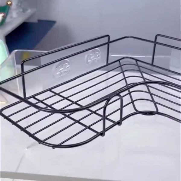 Planet Gates Black / 1pc 1pc Bathroom Shelf For Corner, Outdoor Organizer Cabinet Rack, Bathroom Kitchen No Punching Triangle Storage Rack Bathroom Accessories