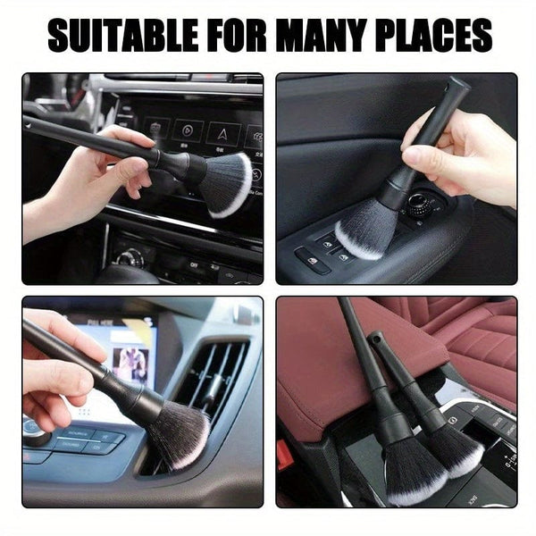 Planet Gates Black / 1pc 1pc Car Cleaning Brush Fiber Super Soft Detail Brush Car Interior Electrostatic Dust Removal Tool Cleaning Accessories