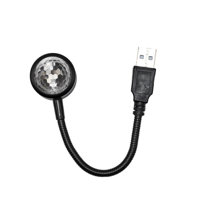 Planet Gates Black / 1pc 1pc/ Mini USB Music Rhythm Magic Stage Effect Projection Lamp LED Party Disco DJ Stage Light Car Decoration Atmosphere Night Light