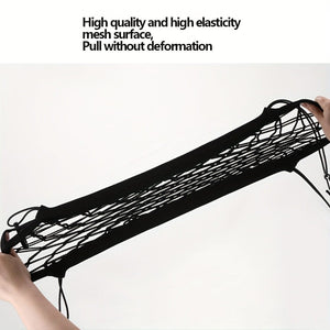 Planet Gates Black / 1pc 3-Layer Car Mesh Organizer, Seat Back Net Bag, Barrier Of Backseat Pet Kids Dog, Universal For Car, SUV, Cargo Tissue Purse Holder-Driver Storage Net