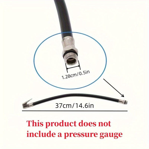 Planet Gates Black / 1pc Auto Vehicle Repair Tool Tire Fast Inflator Self-locking Tube Hose Adapter Car Air Rubber Hose Lock On Clip For Twist