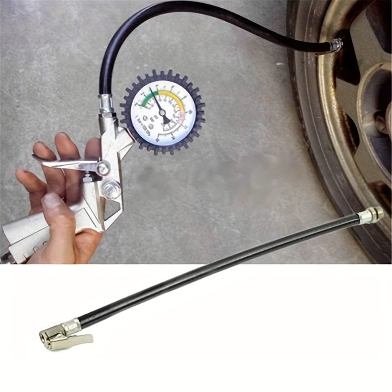 Planet Gates Black / 1pc Auto Vehicle Repair Tool Tire Fast Inflator Self-locking Tube Hose Adapter Car Air Rubber Hose Lock On Clip For Twist