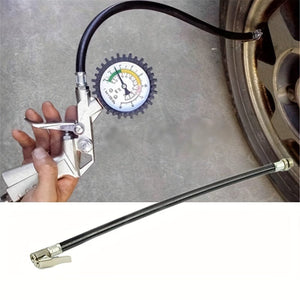 Planet Gates Black / 1pc Auto Vehicle Repair Tool Tire Fast Inflator Self-locking Tube Hose Adapter Car Air Rubber Hose Lock On Clip For Twist