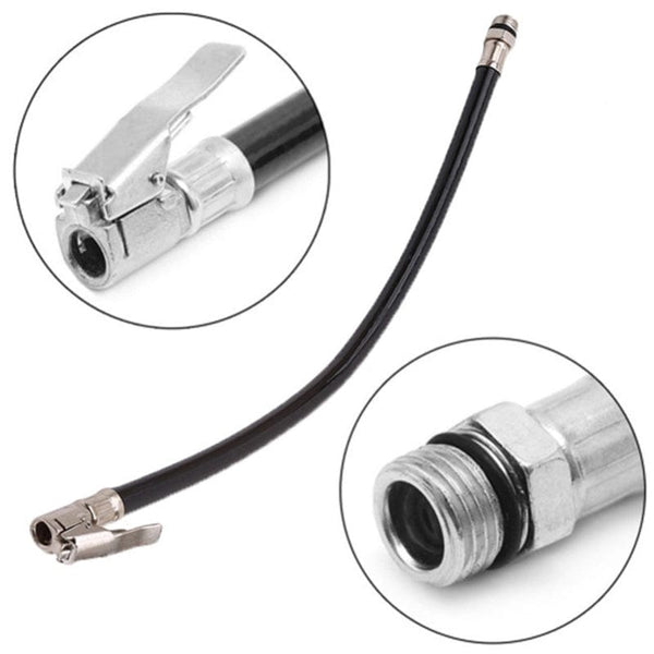 Planet Gates Black / 1pc Auto Vehicle Repair Tool Tire Fast Inflator Self-locking Tube Hose Adapter Car Air Rubber Hose Lock On Clip For Twist