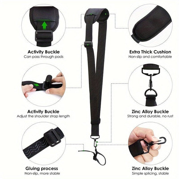Planet Gates Black 1pc Bundle Strap For Grass Trimmer And Pruning Machine, Flower And Tree Pruning Tools, Bundle Strap Used For Pruning And Peeling