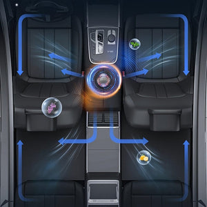 Planet Gates Black 1pc Car Air Freshener, Solar Car Aromatherapy Diffuser, Car Dashboard Decoration, Premium Car Interior Decoration Accessories