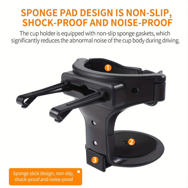 Planet Gates Black 1pc Car Cup Holder Keep Drinks Securely In Place While You Drive