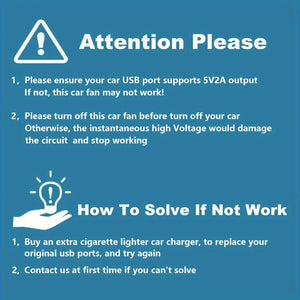 Planet Gates Black 1pc Car Fan, Car Small Air Conditioner, Double-headed Rear Fan, Strong Wind, 360 Degrees Rotation, Large Air Volume, Subwoofer Operation, Base Fixed Clip Mounting Method, Suitable For Car Home