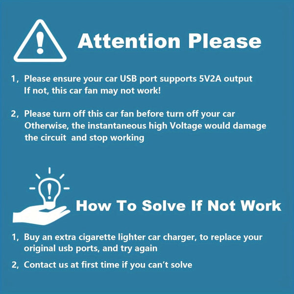 Planet Gates Black 1pc Car Fan, Car Small Air Conditioner, Double-headed Rear Fan, Strong Wind, 360 Degrees Rotation, Large Air Volume, Subwoofer Operation, Base Fixed Clip Mounting Method, Suitable For Car Home