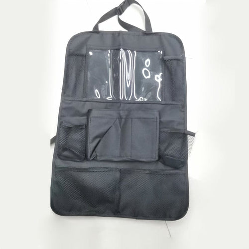 Planet Gates Black 1pc Car Organizers And Storage - Car Seat Organizer With 10.5-inch Clear Tablet Pocket, Car Organizer With 9 Pockets, Car Accessories