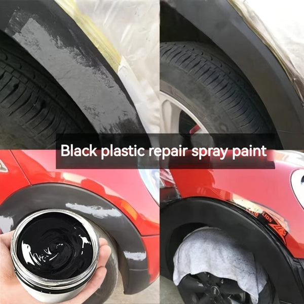 Planet Gates Black 1pc Car Plastic Refurbishment Repair Agent, Car Interior Maintenance Glowing Product, Used For Plastic Faux Leather Polishing And Repair Coating Refurbishment, Suitable For Faux Leather And Plastic Items