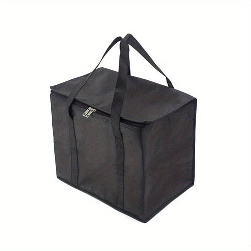 Planet Gates Black 1pc Car Storage Bag, Car Large Capacity Reusable Food Shopping Bag, Car Trunk Storage Bag