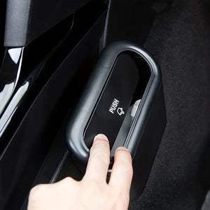 Planet Gates Black 1pc Car Trashcan, Car Garbage Bin, Car Mini Trash Can, Multi-purpose Trashcan, For Office, Kitchen, Room, House