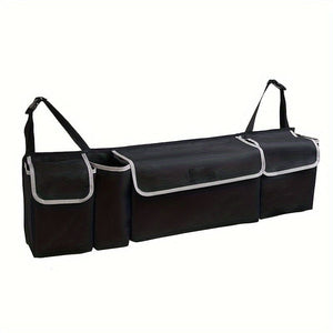 Planet Gates Black 1pc Car Trunk Organizer, Car Seat Back Hanging Storage Bag For SUV, Car, Car Interior Accessories