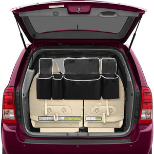 Planet Gates Black 1pc Car Trunk Organizer, Car Seat Back Hanging Storage Bag For SUV, Car, Car Interior Accessories