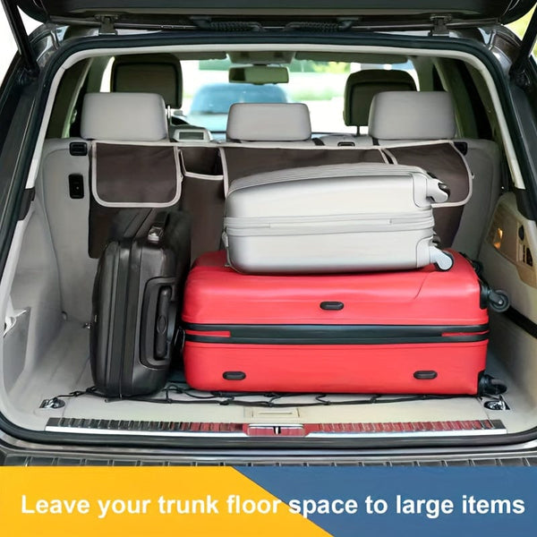 Planet Gates Black 1pc Car Trunk Storage Bag, Car Storage Box, Car Rear Seat Back Hanging Bag, Car Storage Bag