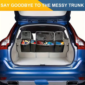 Planet Gates Black 1pc Car Trunk Storage Bag, Car Storage Box, Car Rear Seat Back Hanging Bag, Car Storage Bag