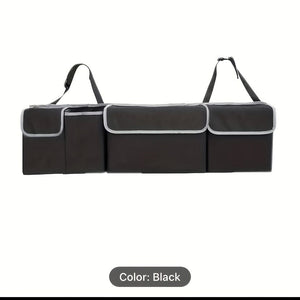 Planet Gates Black 1pc Car Trunk Storage Bag, Car Storage Box, Car Rear Seat Back Hanging Bag, Car Storage Bag