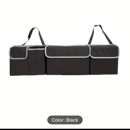 Planet Gates Black 1pc Car Trunk Storage Bag, Car Storage Box, Car Rear Seat Back Hanging Bag, Car Storage Bag
