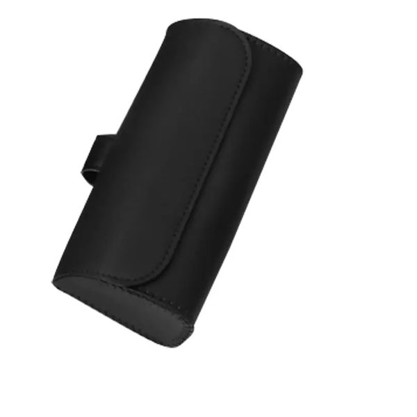 Planet Gates Black 1pc Car Visor Sunglasses Case, PU Leather Glasses Holder Clip For Sun Visor, Eyeglasses Storage Box With Hidden Magnetic Closure