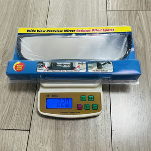 Planet Gates Black 1pc Car Wide Angle Rearview Mirror Curved Large View Interior Mirror Blind Spot Auxiliary Mirror - Suitable For Family Car SUV Truck