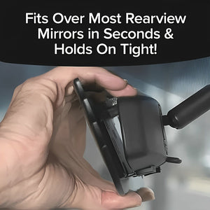 Planet Gates Black 1pc Car Wide Angle Rearview Mirror Curved Large View Interior Mirror Blind Spot Auxiliary Mirror - Suitable For Family Car SUV Truck