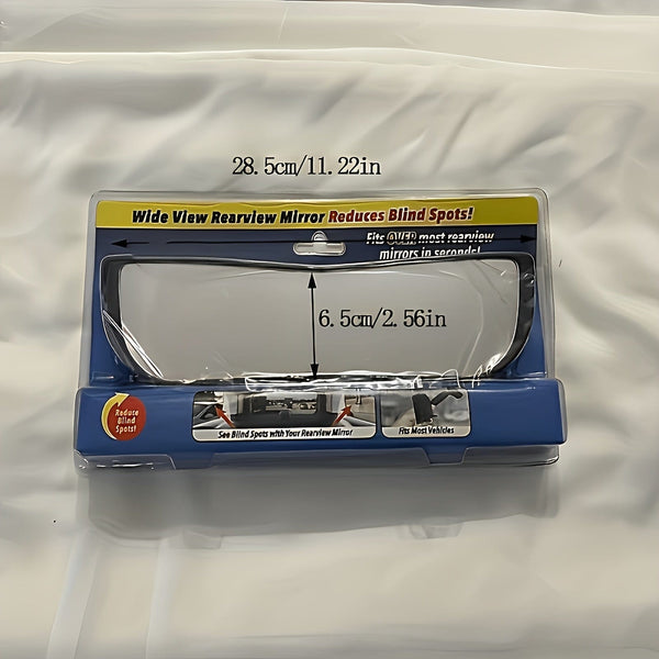 Planet Gates Black 1pc Car Wide Angle Rearview Mirror Curved Large View Interior Mirror Blind Spot Auxiliary Mirror - Suitable For Family Car SUV Truck