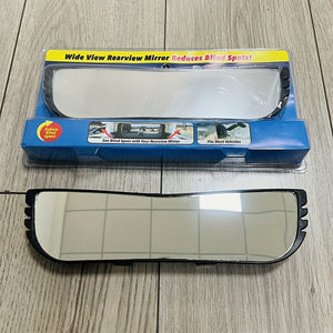 Planet Gates Black 1pc Car Wide Angle Rearview Mirror Curved Large View Interior Mirror Blind Spot Auxiliary Mirror - Suitable For Family Car SUV Truck