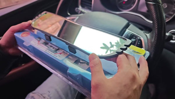 Planet Gates Black 1pc Car Wide Angle Rearview Mirror Curved Large View Interior Mirror Blind Spot Auxiliary Mirror - Suitable For Family Car SUV Truck