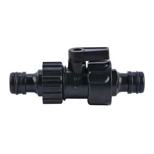 Planet Gates Black 1pc Durable Garden Hose Pipe Shut-Off Valve Hose Pipe Quick Connector Fitting Connector For Gardening Irrigation