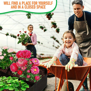 Planet Gates Black 1pc Fabric Raised Garden Bed, Garden Grow Bed Bag For Growing Herbs Flowers Vegetables, Breathable Planter Raised Bed, Rectangle Planting Container For Outdoor Gardening