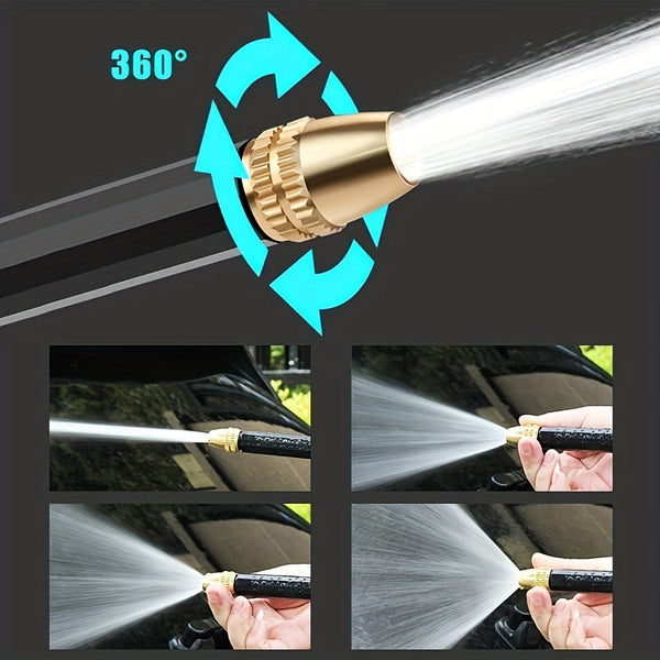 Planet Gates Black 1pc High-Pressure Car Washing Water Gun Washing Spray Adjustable Garden Watering Artifact Garden Water Hose