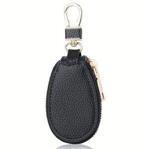Planet Gates Black 1pc Key Bag Women's Portable Cute Multifunctional Mini Car Key Bag Men's Zipper Home Car Key Chain