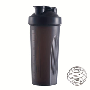 Planet Gates Black 1pc, Large Sports Shake Cup, With Metal Stirring Ball, For Protein Powder Shake Drink Mixing, Sports Water Bottle, Suitable For Gym, School Playground Work And Others, The Best Companion For Sports People, 600ml/20oz