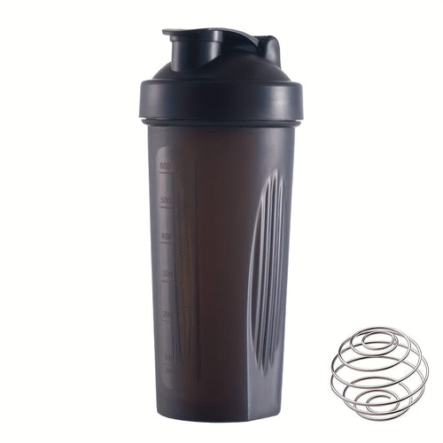 Planet Gates Black 1pc, Large Sports Shake Cup, With Metal Stirring Ball, For Protein Powder Shake Drink Mixing, Sports Water Bottle, Suitable For Gym, School Playground Work And Others, The Best Companion For Sports People, 600ml/20oz
