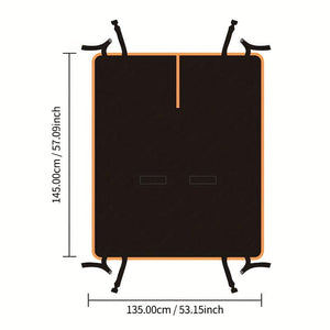 Planet Gates Black / 1pc New Car Pet Mat Anti-fouling Foldable Car Pet Mat Rear Car Seat Cushion