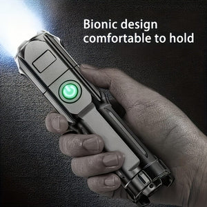 Planet Gates Black 1pc Super Bright Zoomable Flashlight - Portable, Multi-Functional, Telescopic Zoom For Outdoor Home Use