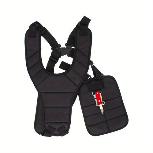 Planet Gates Black 1pc Trimmer Shoulder Strap Comfort Double Shoulder Harness Strap Weed Eater Strap With Durable Nylon Belt Adjustable For Brush Cutter Trimmer Lawn Mower Parts