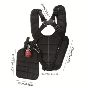 Planet Gates Black 1pc Trimmer Shoulder Strap Comfort Double Shoulder Harness Strap Weed Eater Strap With Durable Nylon Belt Adjustable For Brush Cutter Trimmer Lawn Mower Parts