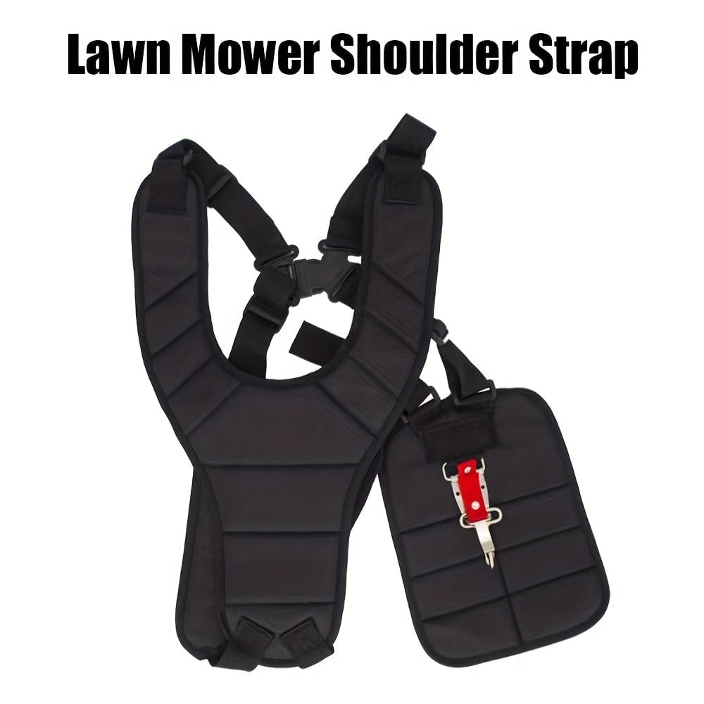 Planet Gates Black 1pc Trimmer Shoulder Strap Comfort Double Shoulder Harness Strap Weed Eater Strap With Durable Nylon Belt Adjustable For Brush Cutter Trimmer Lawn Mower Parts