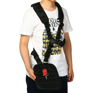 Planet Gates Black 1pc Trimmer Shoulder Strap Comfort Double Shoulder Harness Strap Weed Eater Strap With Durable Nylon Belt Adjustable For Brush Cutter Trimmer Lawn Mower Parts