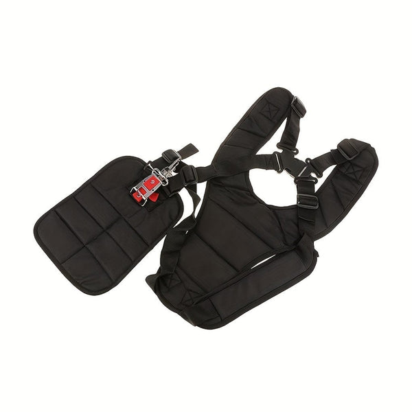 Planet Gates Black 1pc Trimmer Shoulder Strap Comfort Double Shoulder Harness Strap Weed Eater Strap With Durable Nylon Belt Adjustable For Brush Cutter Trimmer Lawn Mower Parts
