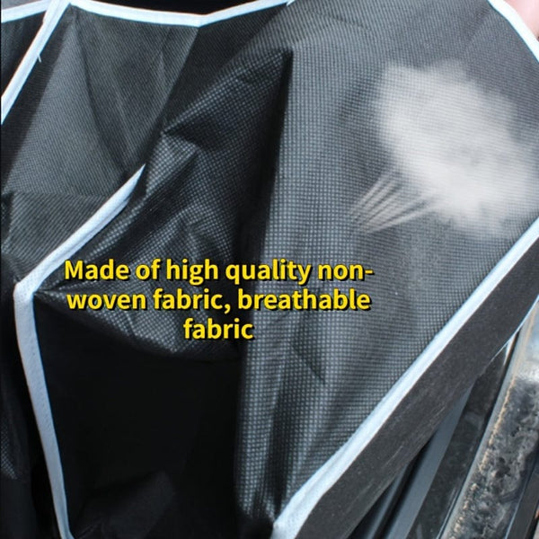 Planet Gates Black 1pc Universal Car Trunk Organizer, Portable Foldable Waterproof Auto Storage Bag With 3 Compartments, For SUV, Truck, Van, Sedan