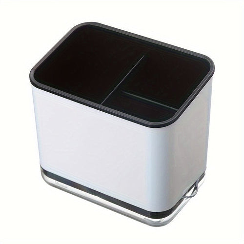 Planet Gates Black 1pc Utensil Holder, Cutlery Drainer Sink Caddy, Chopsticks Holder Spoon Chopsticks Fork Drain Rack, Basket Storage Holder Organizer, Compartment Box, Kitchen Storage Items
