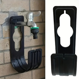 Planet Gates Black 1pc Water Hose Hanger Metal Expandable Garden Watering Hose Pipe Hook Wall Mounted Tidy Holder For Home Green Water Hose Hanger